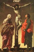 Hendrick Terbrugghen The Crucifixion with the Virgin and St.John oil on canvas